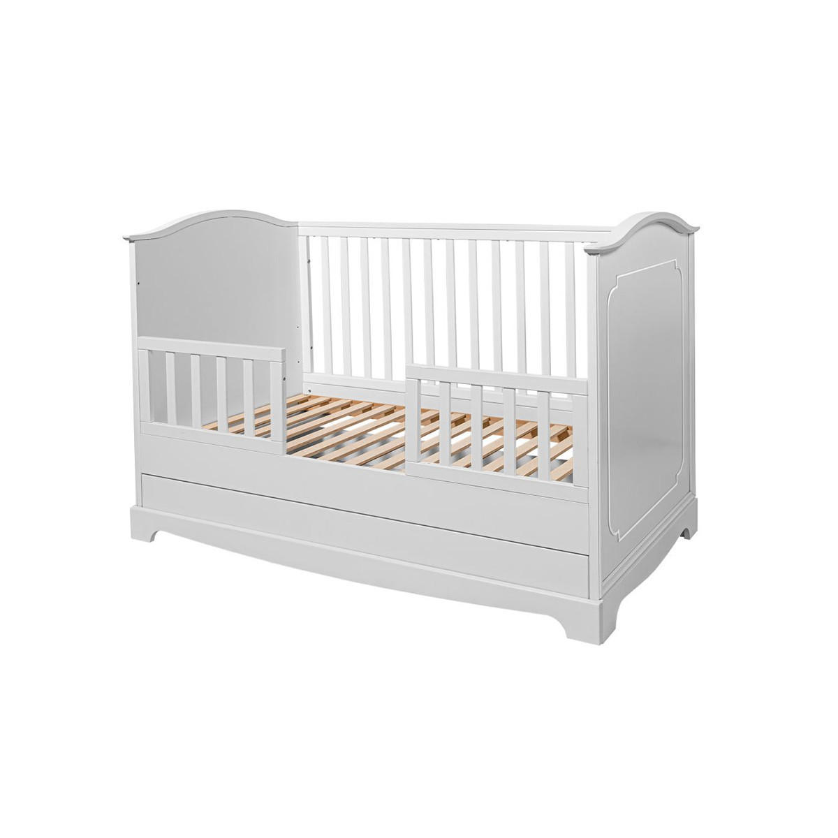 POKOJ PRO MIMINKO 2DÍLNÝ Royal Bílá - bílá, kompozitní dřevo (78/97/149cm) - Petits-meubles