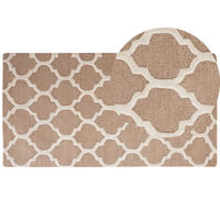 KURZFLOR-TEPPICH Erbaa 150/80 cm - Beige, Textil (80/150cm) - Beliani