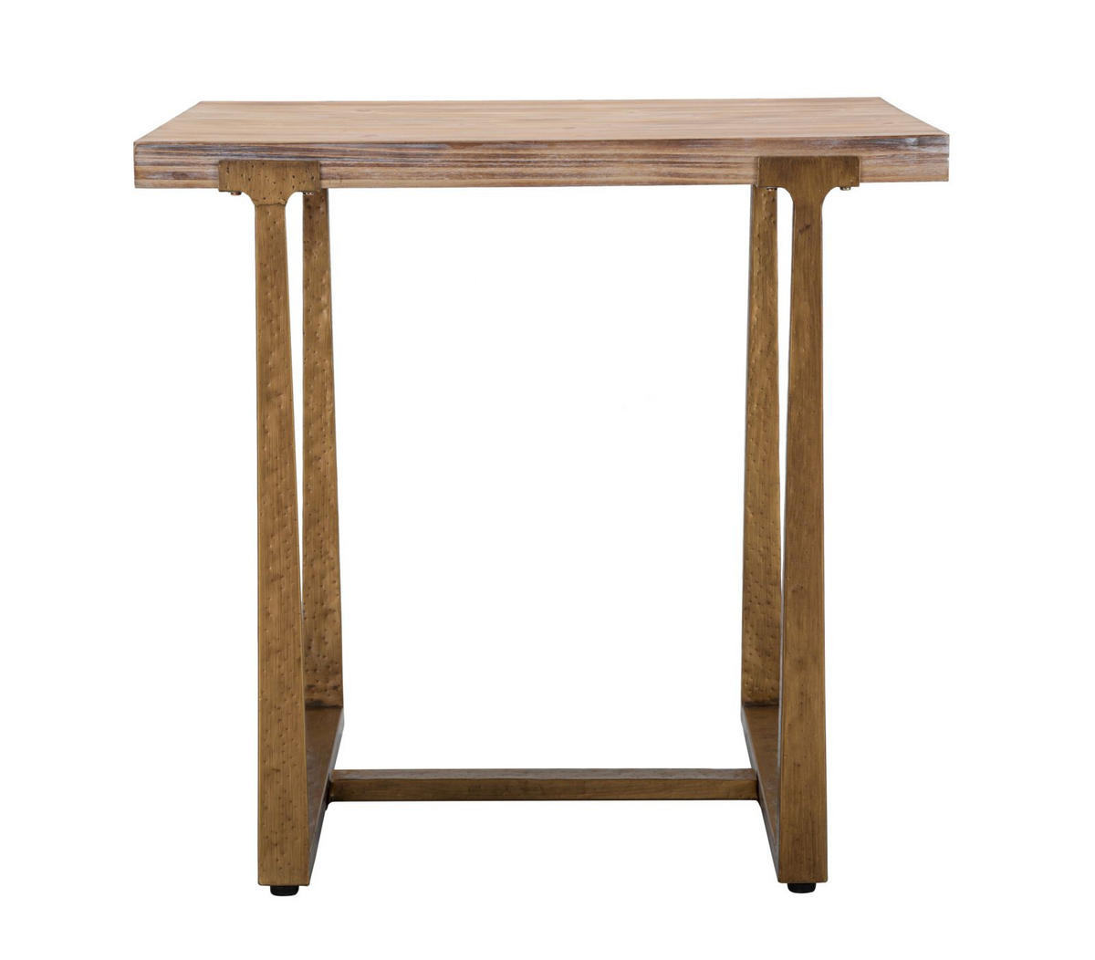 ESSTISCH Ankara, braun und goldfarben, MDF und Eisen, 80 x 80 x 76 cm - Goldfarben/Braun, Holzwerkstoff/Metall (80/80/76cm) - Mauro Ferretti