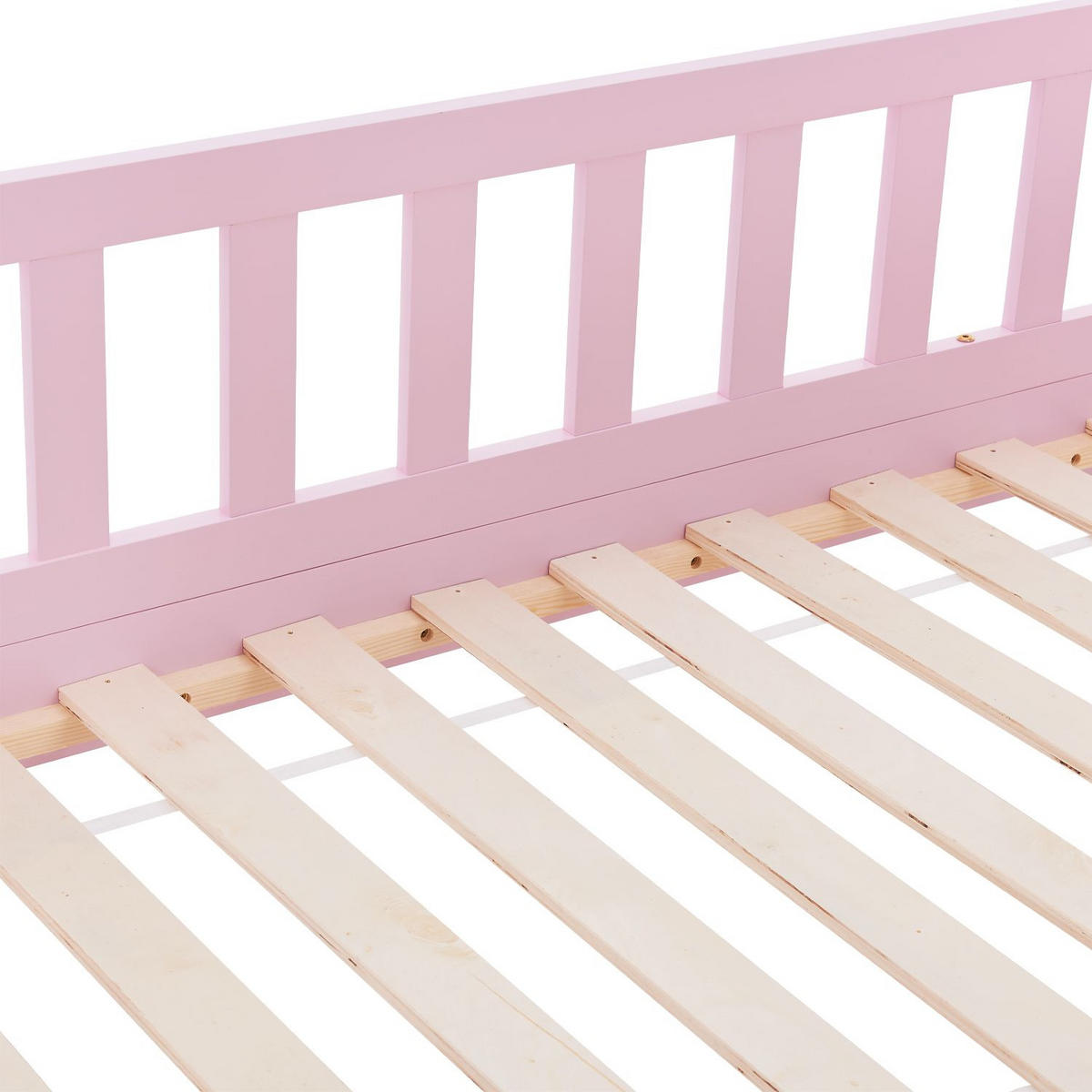KINDERBETT Marli rosa 80x160 cm mit Bettkasten - Rosa, Holz (80/160cm) - Juskys
