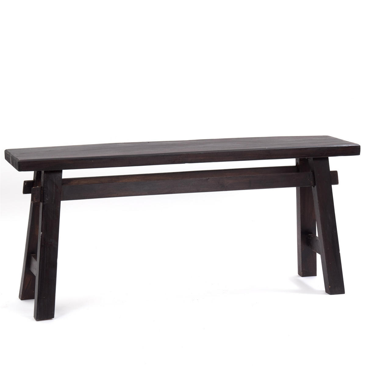 SITZBANK East 118 Mahagoni Recyclingholz massiv 03 dunkelbraun - Dunkelbraun, Holz (118/53/28cm) - DESIGN DELIGHTS