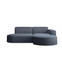ECKSOFA MODENA L STUDIO Stoff Verita Marineblau Rechts - Dunkelblau, Holz (236/165cm) - Kaiser Möbel