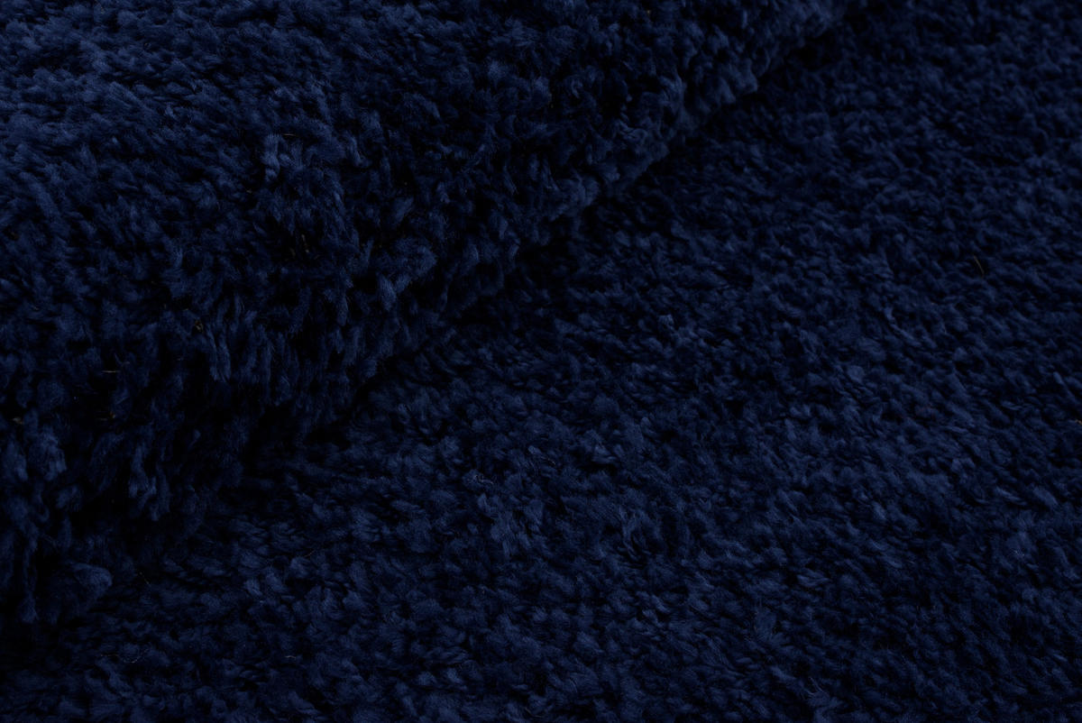 TEPPICH ESSENCE ROUND Marine 160/160 cm - Blau, Textil (160/160cm) - Tapiso