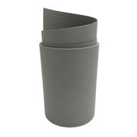 SICHTSCHUTZSTREIFEN DELUX-P Einzelstreifen Wabenstruktur Steingrau 2,55m - Graubraun, Kunststoff (255/19cm) - ZAUN|ZU