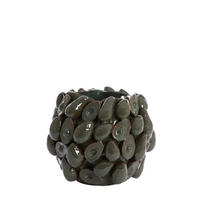 VASE Avocado Braun Ø36/31,5 cm - Braun, Keramik (31.5cm) - Light & Living