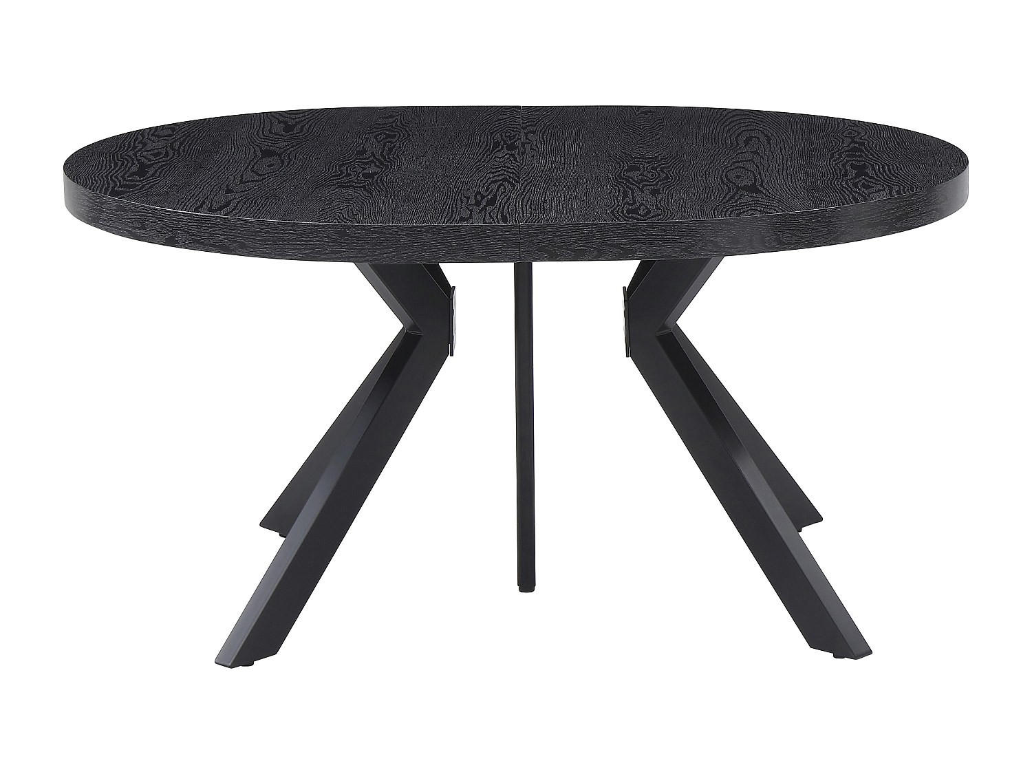 ESSTISCH - 6 Personen, 8 Personen, 10 Personen, 12 Personen - Holz, Platte - Schwarz - KOMONI - Schwarz, Holz (120/250/76cm) - Vente-Unique
