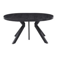 AUSZIEHBARER Tisch - 6 Personen, 8 Personen, 10 Personen, 12 Personen - Holz, Platte - Schwarz - - Schwarz, Holz (120/250/76cm) - Vente-Unique
