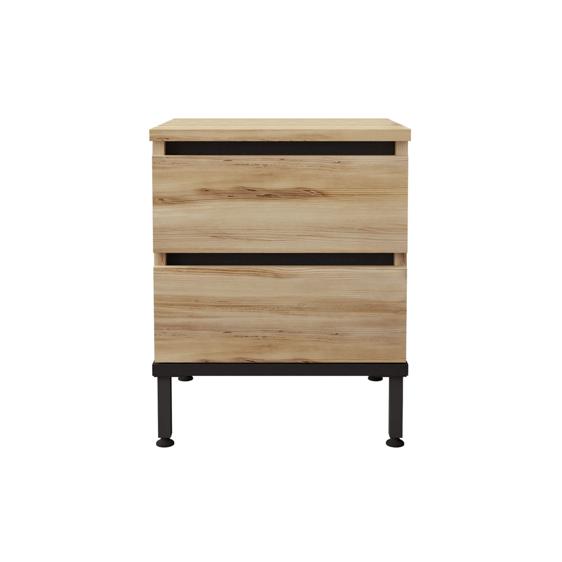 Mobili Rebecca Nachttisch Beige 40x49x35.5 cm