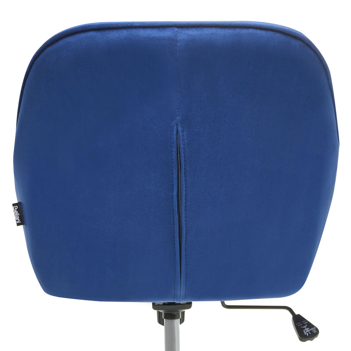 SCHREIBTISCHSTUHL Marineblau Bardsdale - Blau/Goldfarben, Textil (54/77/54cm) - Beliani