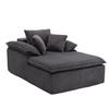 RELAXSOFA Cordstoff ergonomisch und ohne Montage 177/122/92 cm Grau - Grau, Textil (122/92/177cm) - Redom