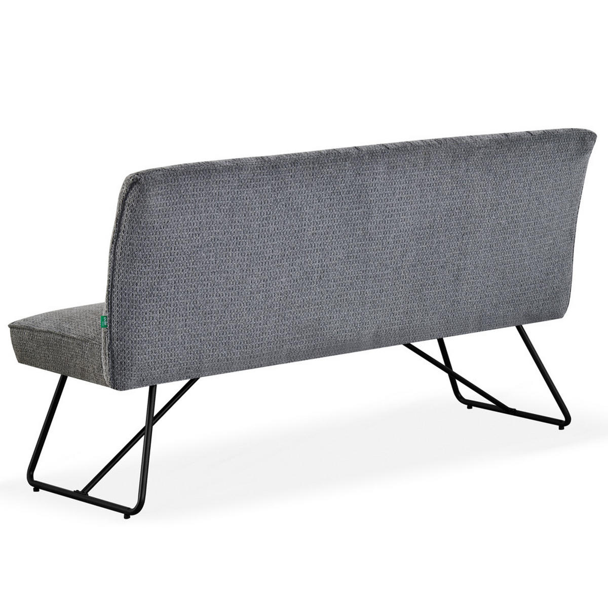 SITZBANK HANNAH - Grau, Metall (160/89/65cm) - DUBI Möbel