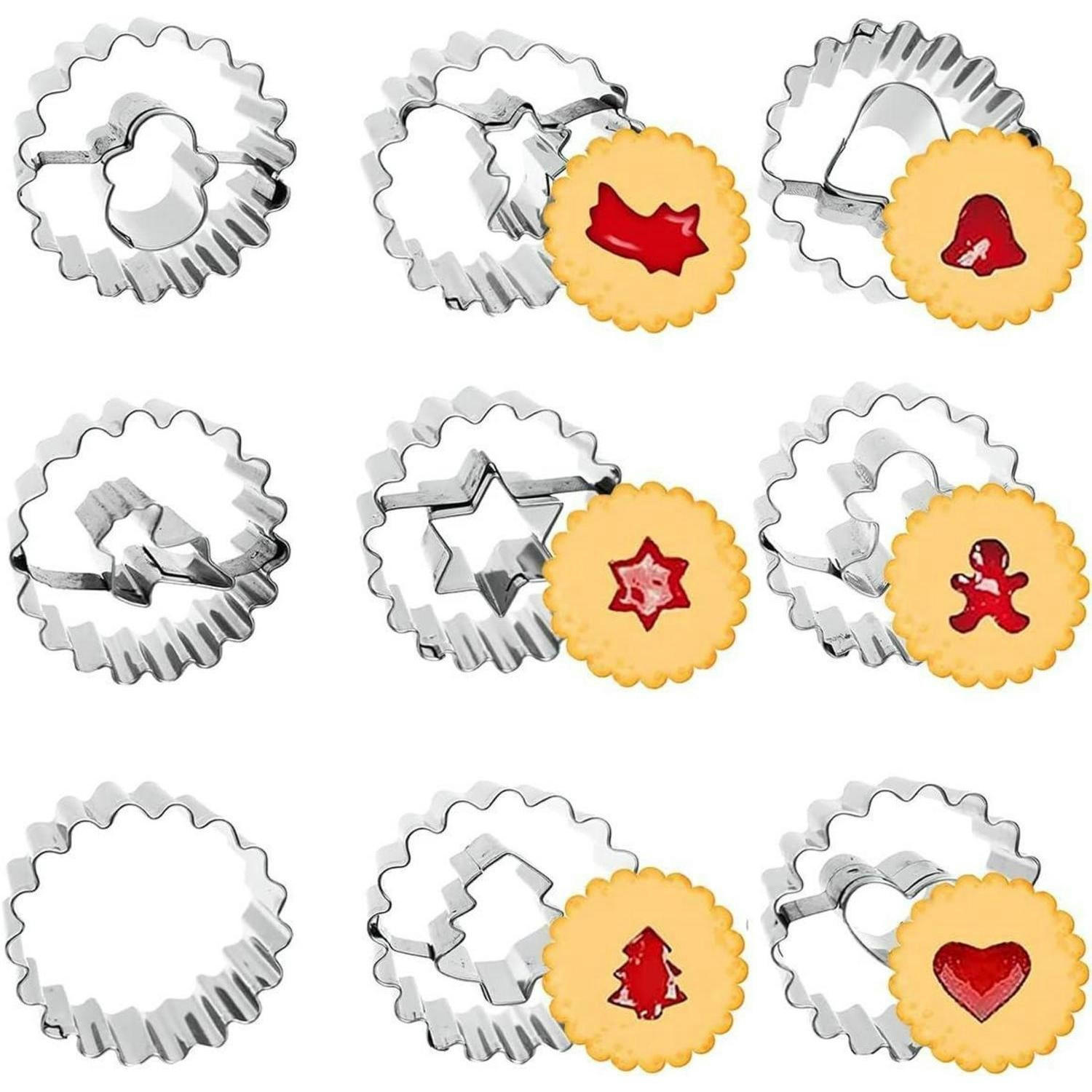 AUSSTECHFORMEN Set 9-teilig Linzer Weihnachten - Multicolor, Metall (4.5/2/4.5cm)