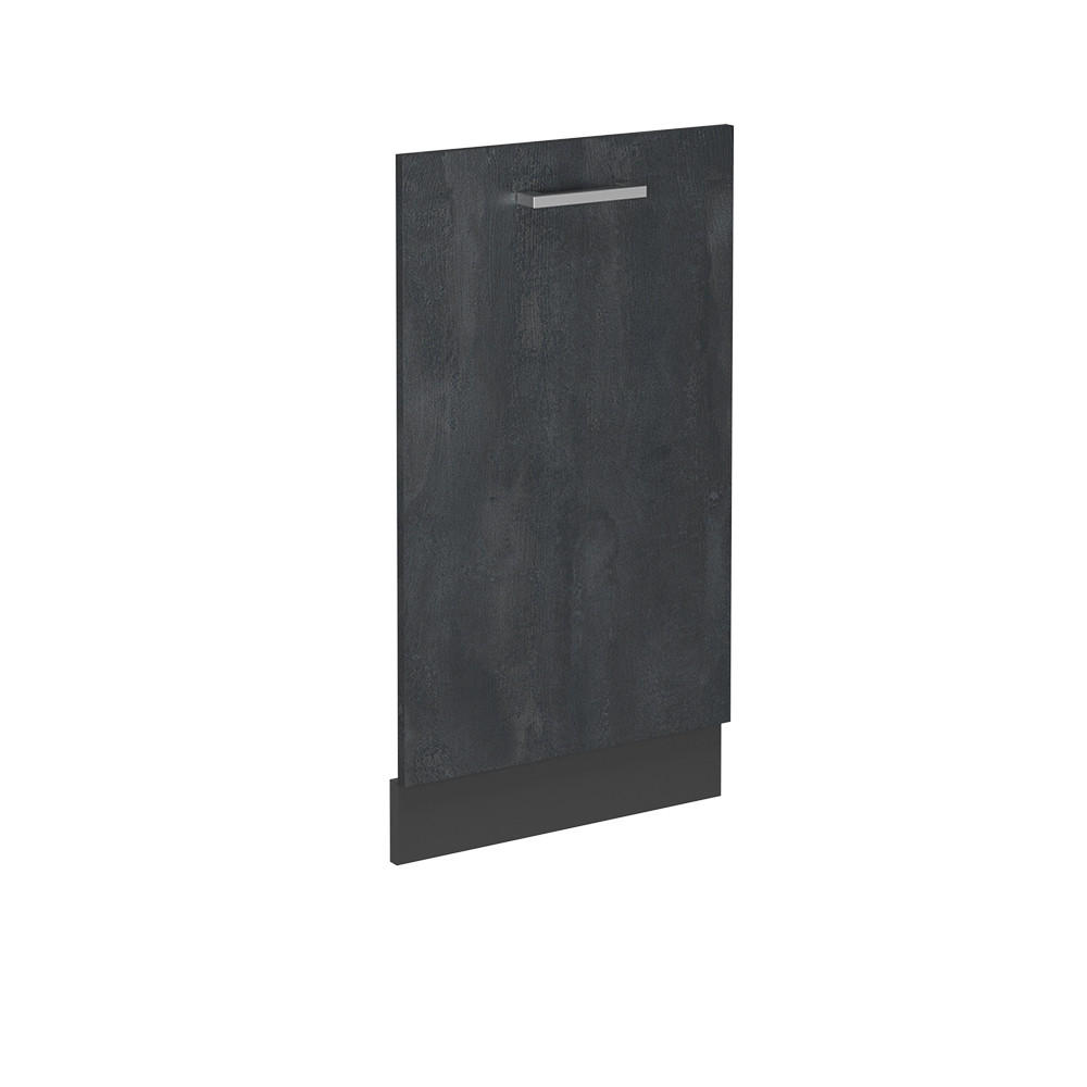 GESCHIRRSPÜLBLENDE R-Line Schwarz Beton 45 cm ohne Arbeitsplatte - Anthrazit/Schwarz, Holzwerkstoff (45/81.8/1.6cm) - Vicco