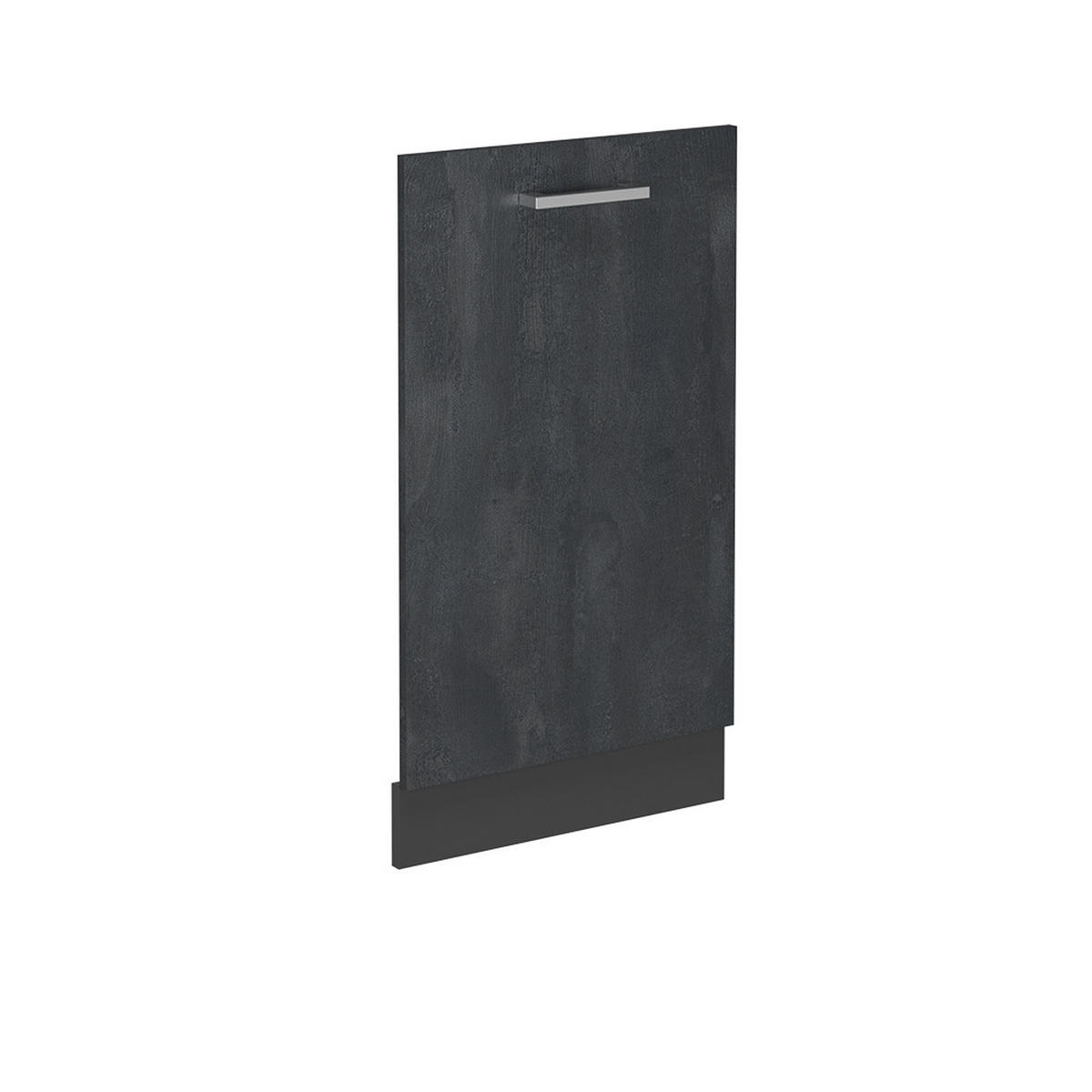 GESCHIRRSPÜLBLENDE R-Line Schwarz Beton 45 cm ohne Arbeitsplatte - Anthrazit/Schwarz, Holzwerkstoff (45/81.8/1.6cm) - Vicco