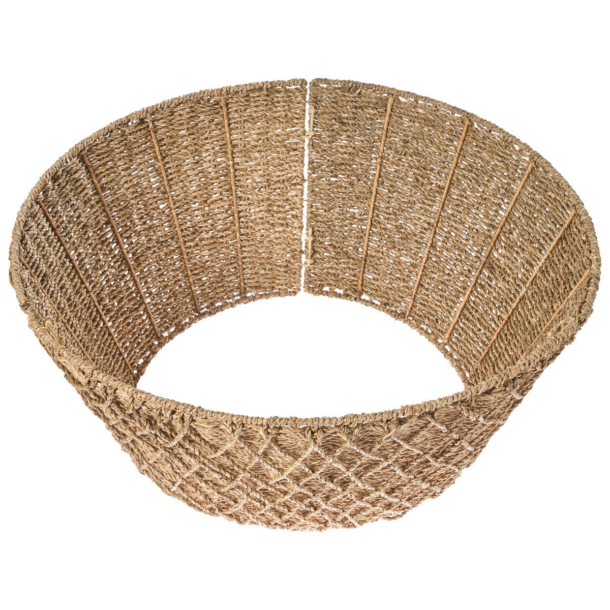 WEIHNACHTSBAUMKRAGEN 28 cm Naturfarben Bougie - Naturfarben, Naturmaterialien (28cm) - Beliani