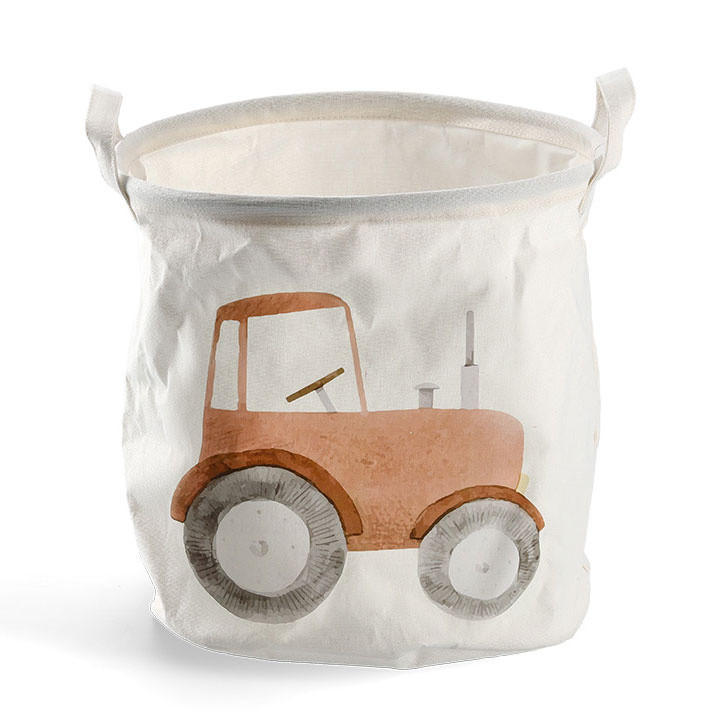 SPIELZEUGKORB Behälter mit Griffen 30/30/30 cm - Beige, Textil (30/30cm) - ZELLER