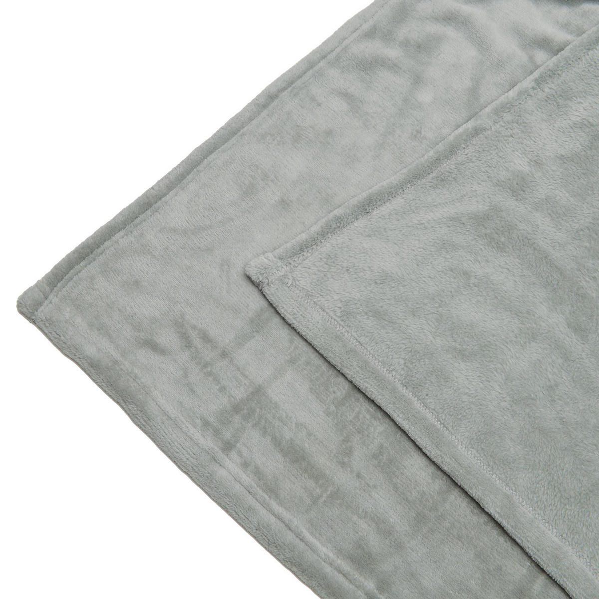 DECKE Aurelia 150/200 cm Hellgrau - Hellgrau, Textil (200/150cm) - Beautissu 