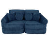 KINDERSOFA, Pocket Basic, Churros, Mitternachtsblau - Beere, Textil (120/25/60cm) - MeowBaby
