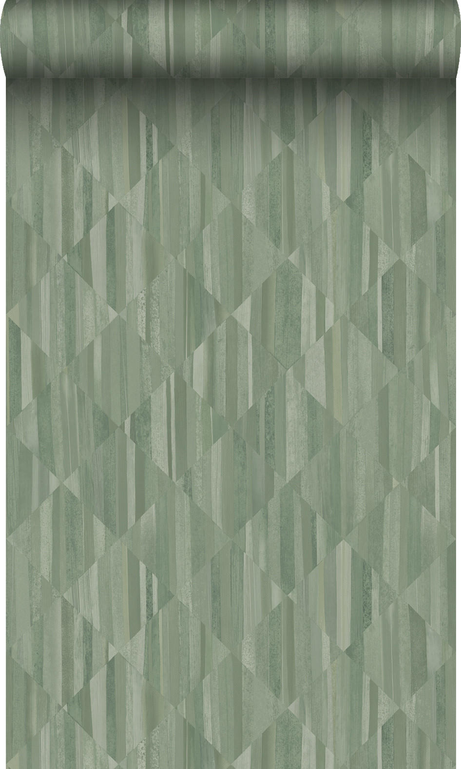 TAPETE 3D Holzoptik 50 x 900 cm - Grün, Papier (50/900cm) - Origin Wallcoverings