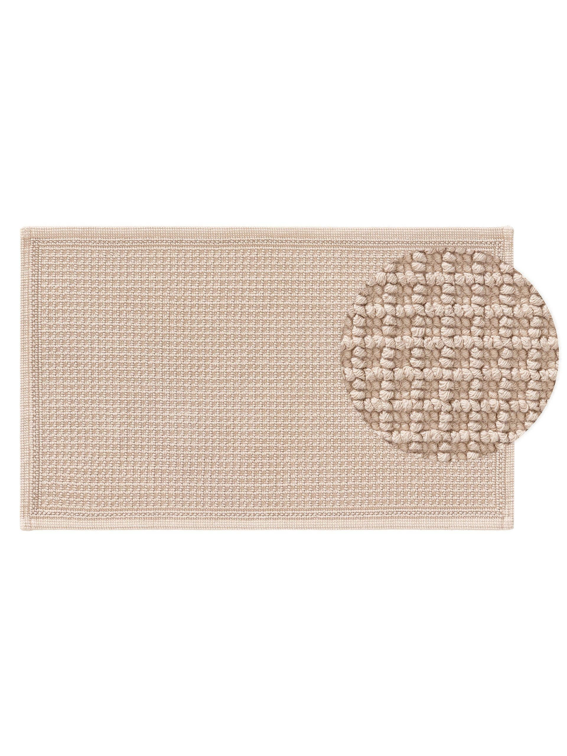 BADEMATTE Jojo Beige 50x80 cm - Beige, Textil (50/80cm) - benuta Nest