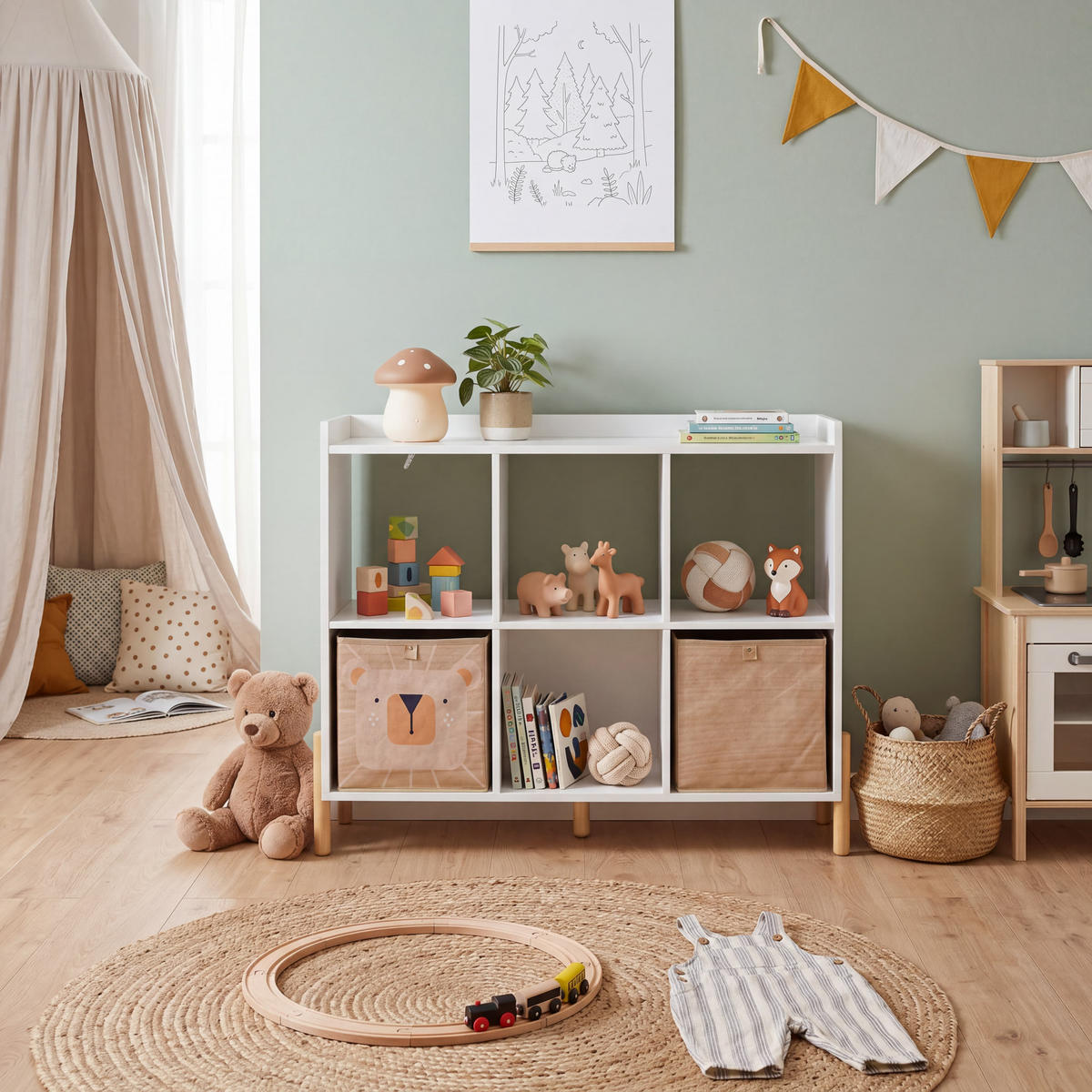 KINDERKOMMODE Weiß 98,5/30/78 - Weiß, Holz (98/78/30cm) - Mobili Rebecca