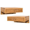 NACHTTISCH Bo 2er Set, Eiche, 30/40/18 cm - Beige, Holz (40/18/30cm) - WOODEK