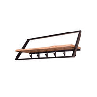 GARDEROBE ALEGRA Schwarz Akazie - Schwarz, Metall (100/38/32cm) - KAWOLA