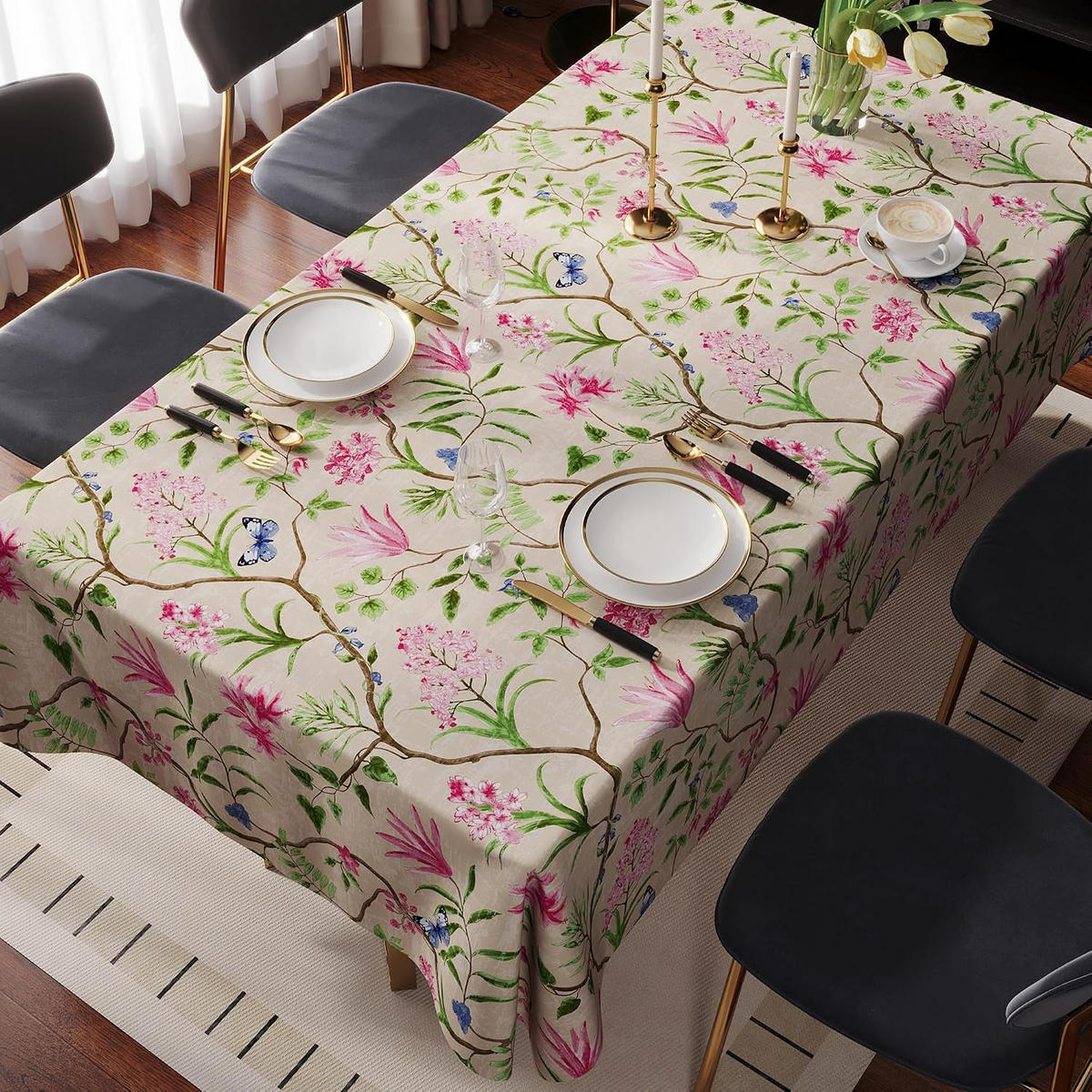 TISCHDECKE – 140 x 220 cm-Hellrosa - Hellrosa, Textil (140/220cm)