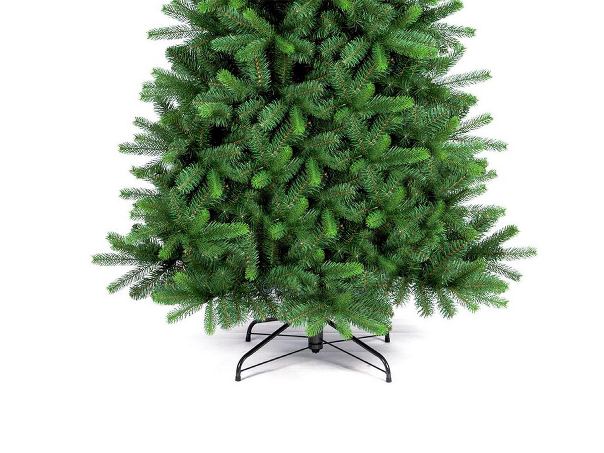 LAALU WEIHNACHTSBAUM künstlich Laurin 210 cm, Tannenbaum Christbaum Kunstbaum Dekobaum mit Metallständer - Grün, Kunststoff (210cm) - LAALU