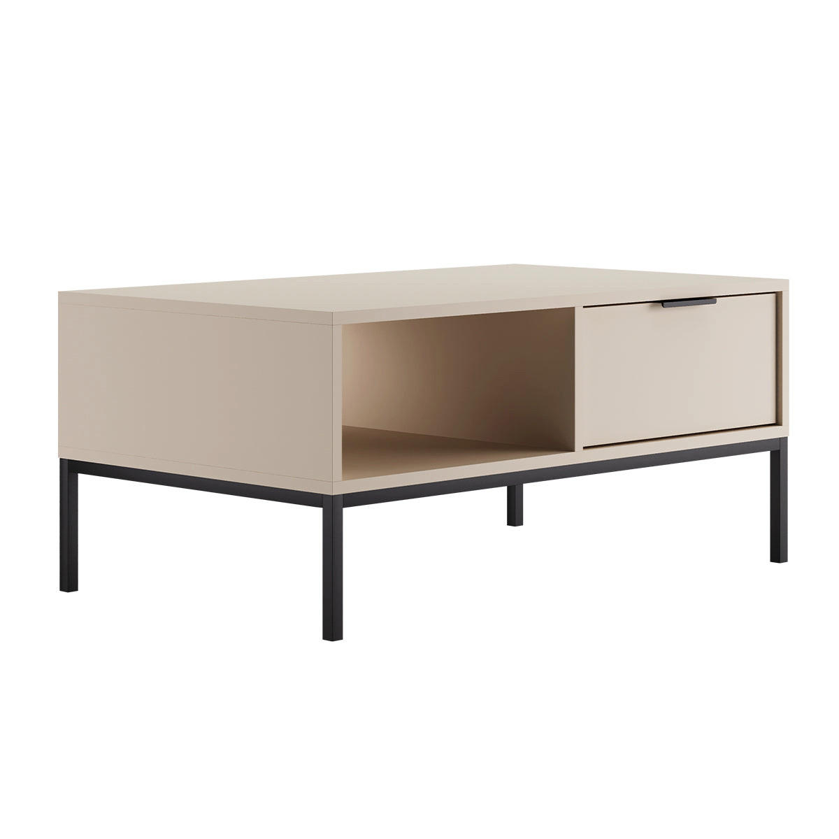 KLUBSKA MIZICA Seattle Kašmir - bež, leseni material (60/100/45.4cm) - Petits-meubles
