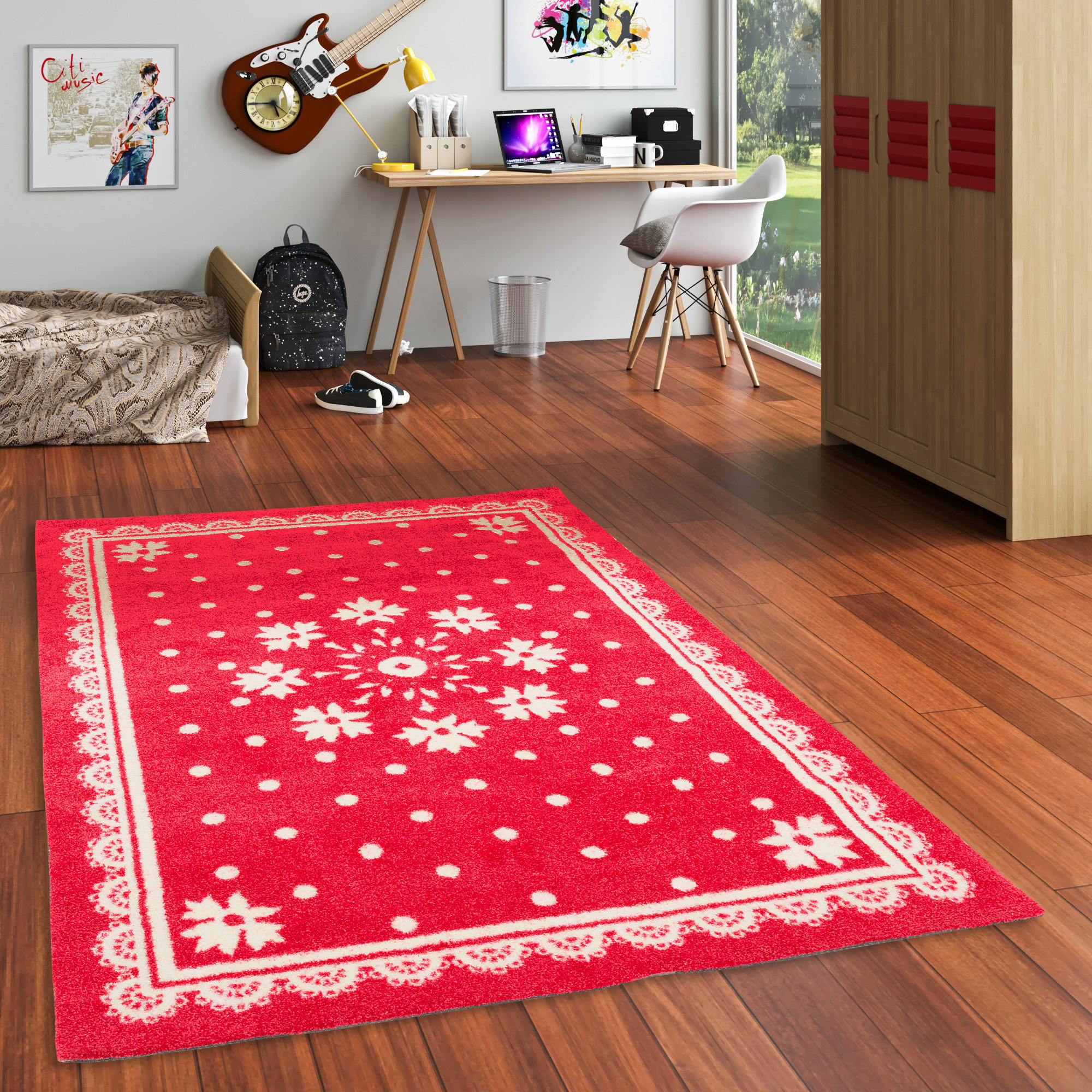 HAPPY KIDS SOPHIE - Rot, Textil (120/180cm) - Pergamon