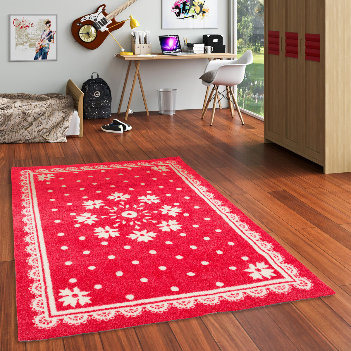 HAPPY KIDS SOPHIE - Rot, Textil (120/180cm) - Pergamon