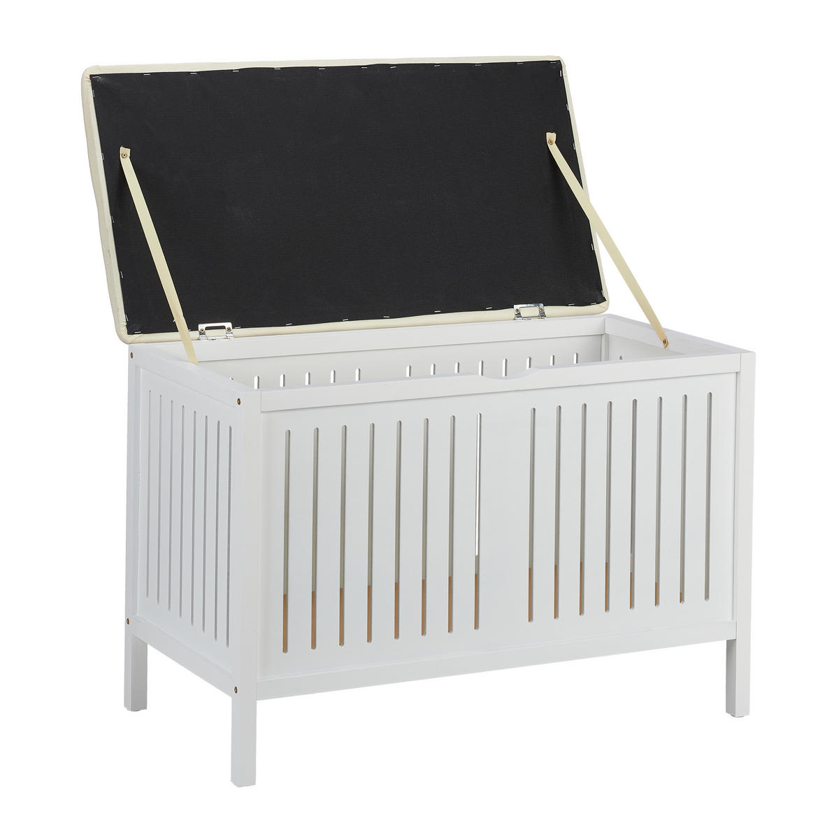 SEDADLO - biela, drevo/kompozitné drevo (78/56/39cm) - Relaxdays