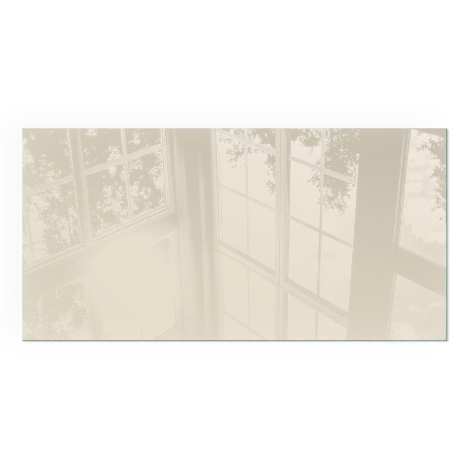 GLASPLATTE für Kamin 100x50 cm - Gelb, Glas (100/50/0.4cm) - TULUP