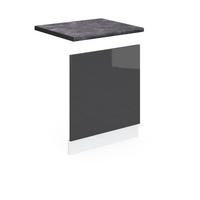 FRONTBLENDE R-Line Anthrazit Hochglanz 60 cm, AP Anthrazit - Schwarz Hochglanz/Anthrazit, Holzwerkstoff (60/57.2/1.6cm) - Vicco