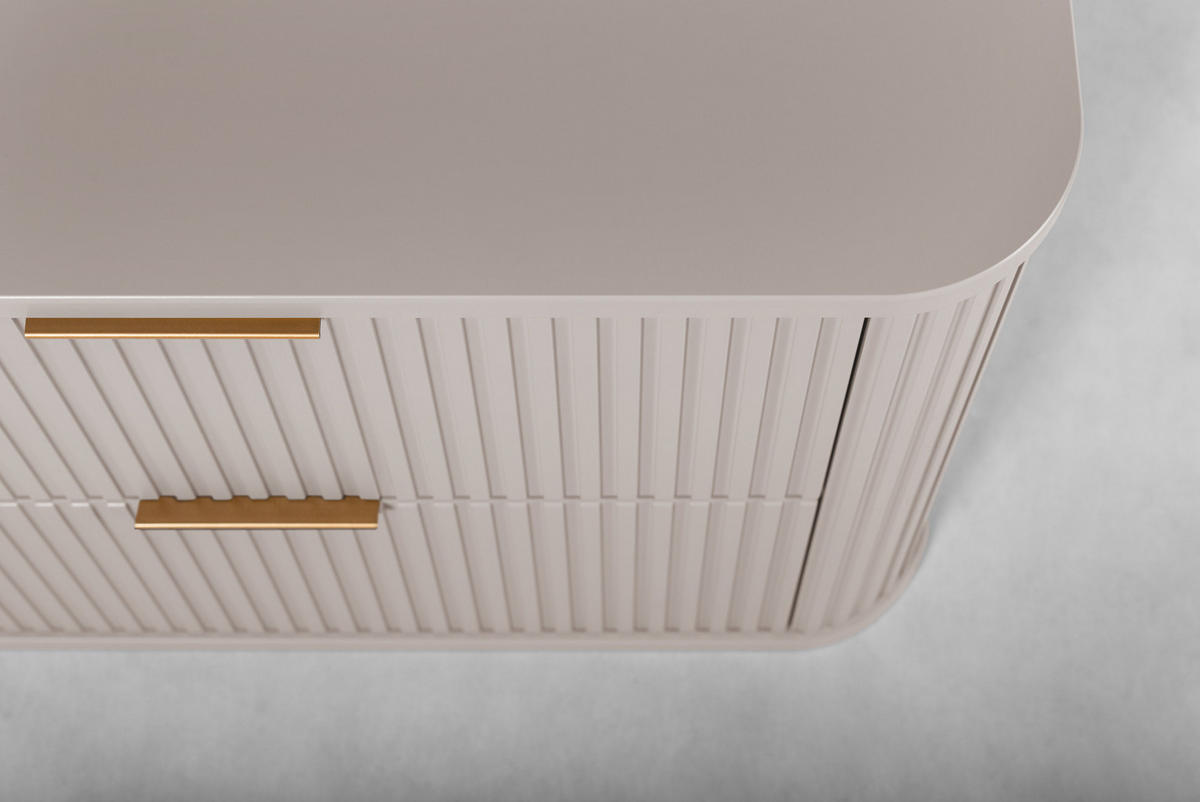 WASCHBECKUNTERSCHRANK Kaschmir matt B/H/T 80/51/41cm - Kaschmir, Holzwerkstoff/Kunststoff (80/51/41cm)