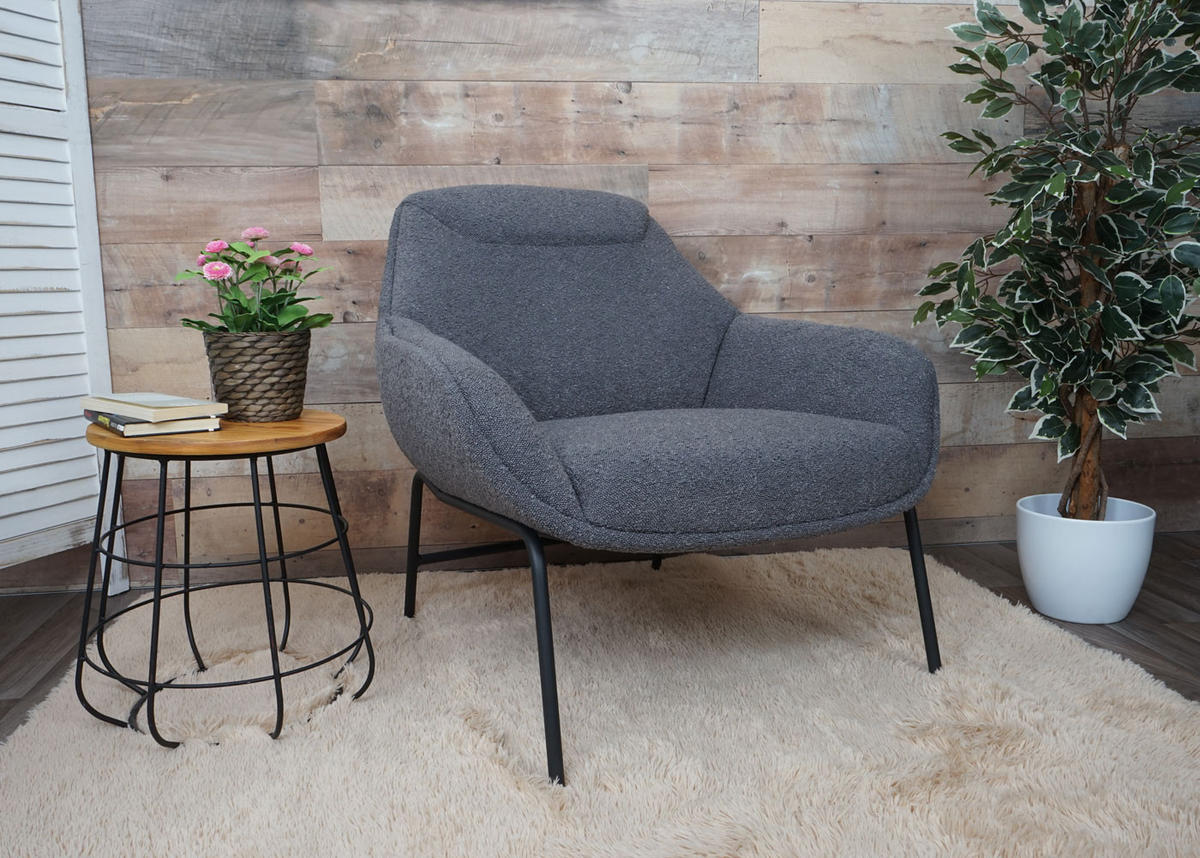 LOUNGE-SESSEL Grau - Grau, Textil (80/79/80cm) - MCW
