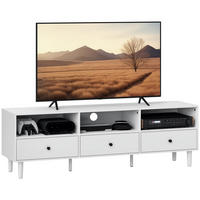 TV-MÖBEL Weiß 1 Stück - Weiß, Holzwerkstoff (140/45/34cm) - GiPP