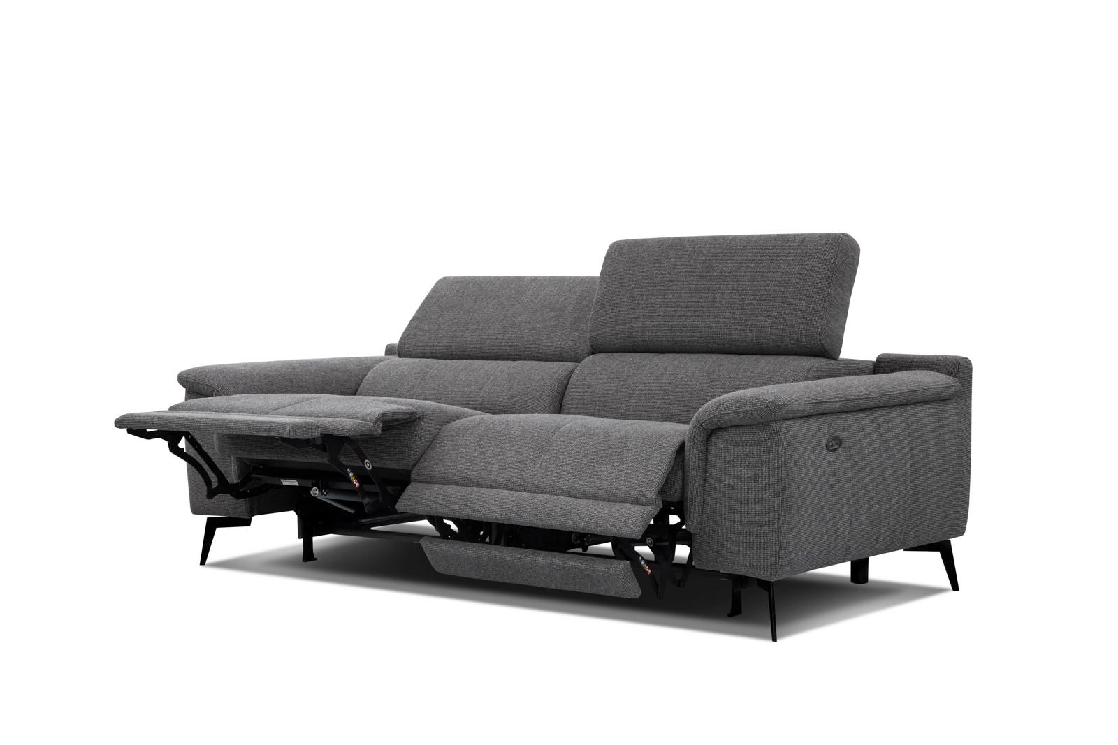 Wozimo Relaxsofa Dunkelgrau 212x82x103 cm