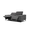 RELAXSOFA FIERO 3-Sitzer mit 2 Relaxfunktionen, dunkelgrau - Dunkelgrau/Schwarz, Holzwerkstoff/Textil (212/82/103cm) - Courtois Laville
