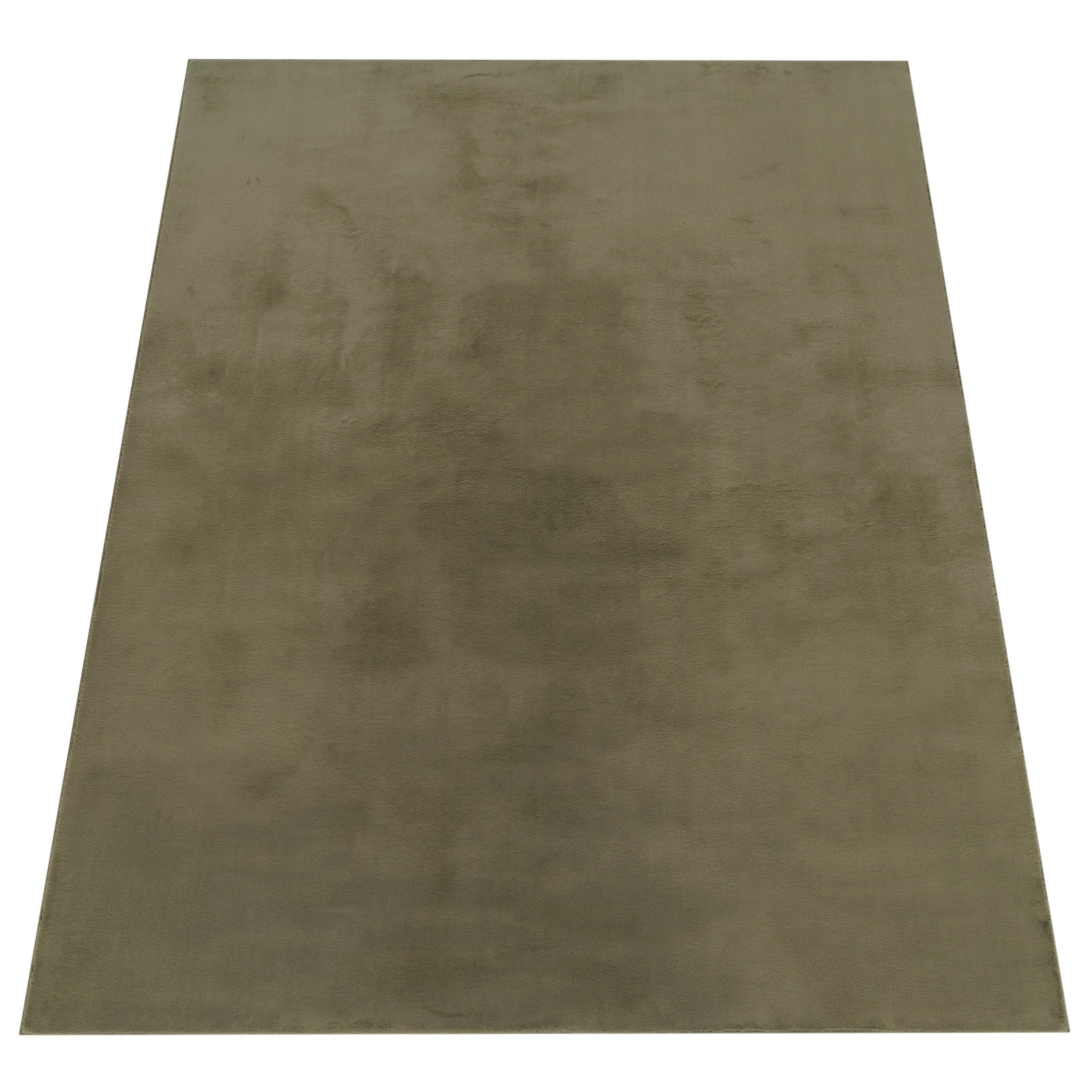 Paco Home Hochflorteppich Grün 100x200 cm