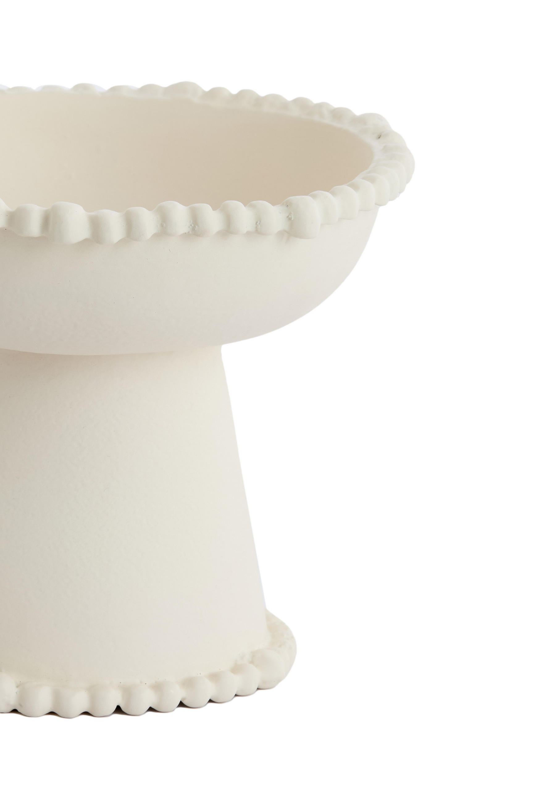 SCHALE Oto Weiß Ø20,5/16,5 cm - Weiß, Metall (20.5/16.5cm) - Light & Living