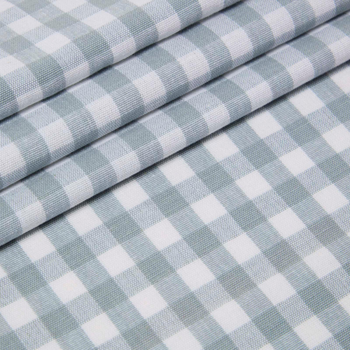 BAUMWOLLSTOFF Meterware Vichy-Karo blau-weiß, 150 cm - Blau, Textil (150/100cm) - Homescapes