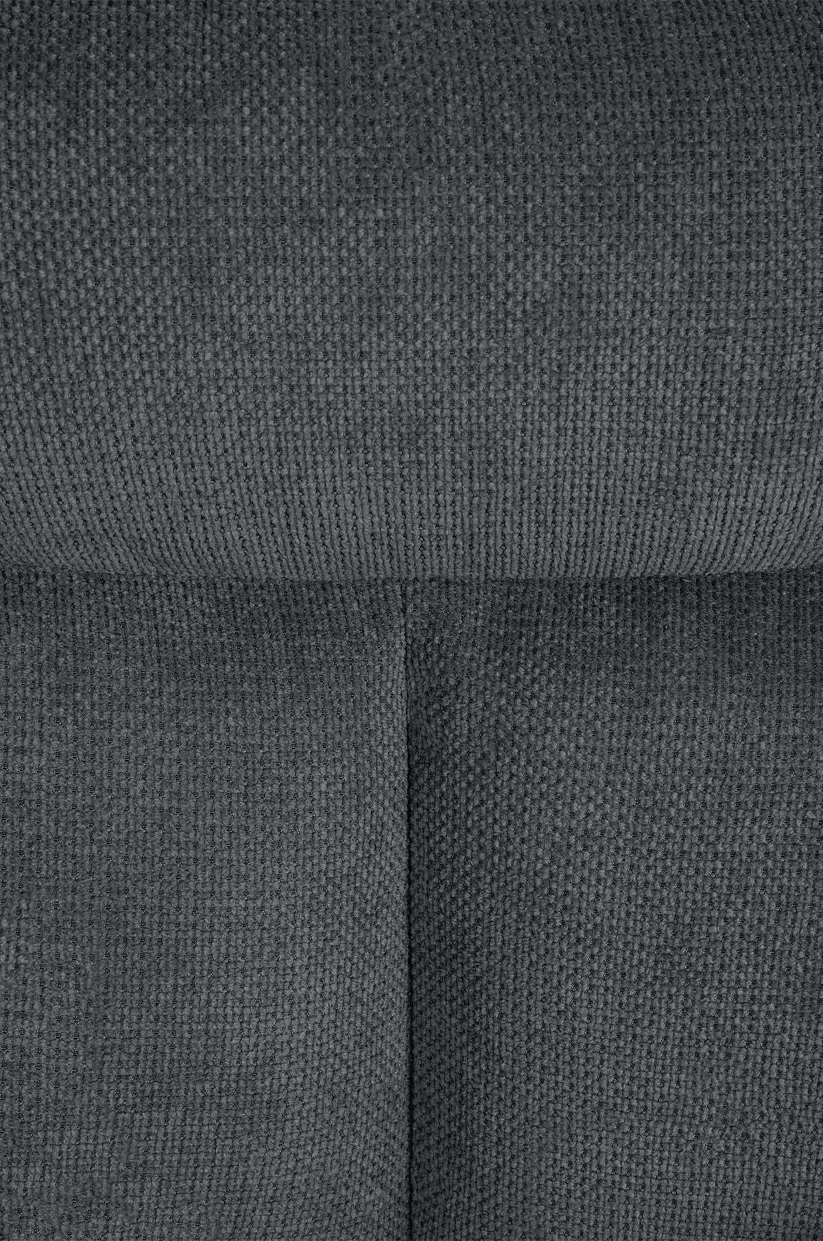 ARMLEHNENSTUHL Stoff Dunkelgrau - Dunkelgrau/Schwarz, Textil/Metall (60/88/65cm) - CLP