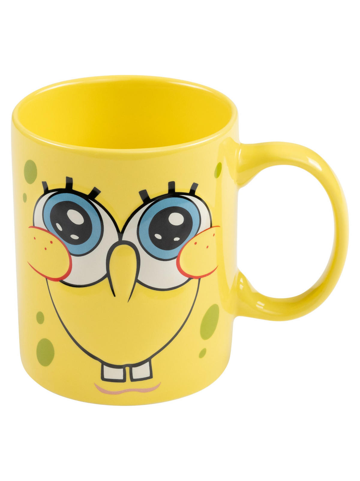 BECHER Spongebob Schwammkopf 3D Face Gelb 320 ml - Gelb, Keramik (0.32L)