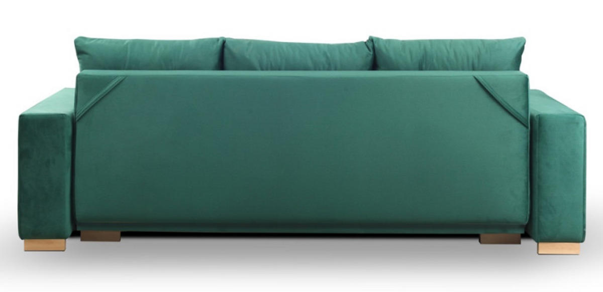 SOFA Flaschengrün DARMA Mit Schlaffunktion - Grün, Textil (250/90/94cm) - Sepro Meble