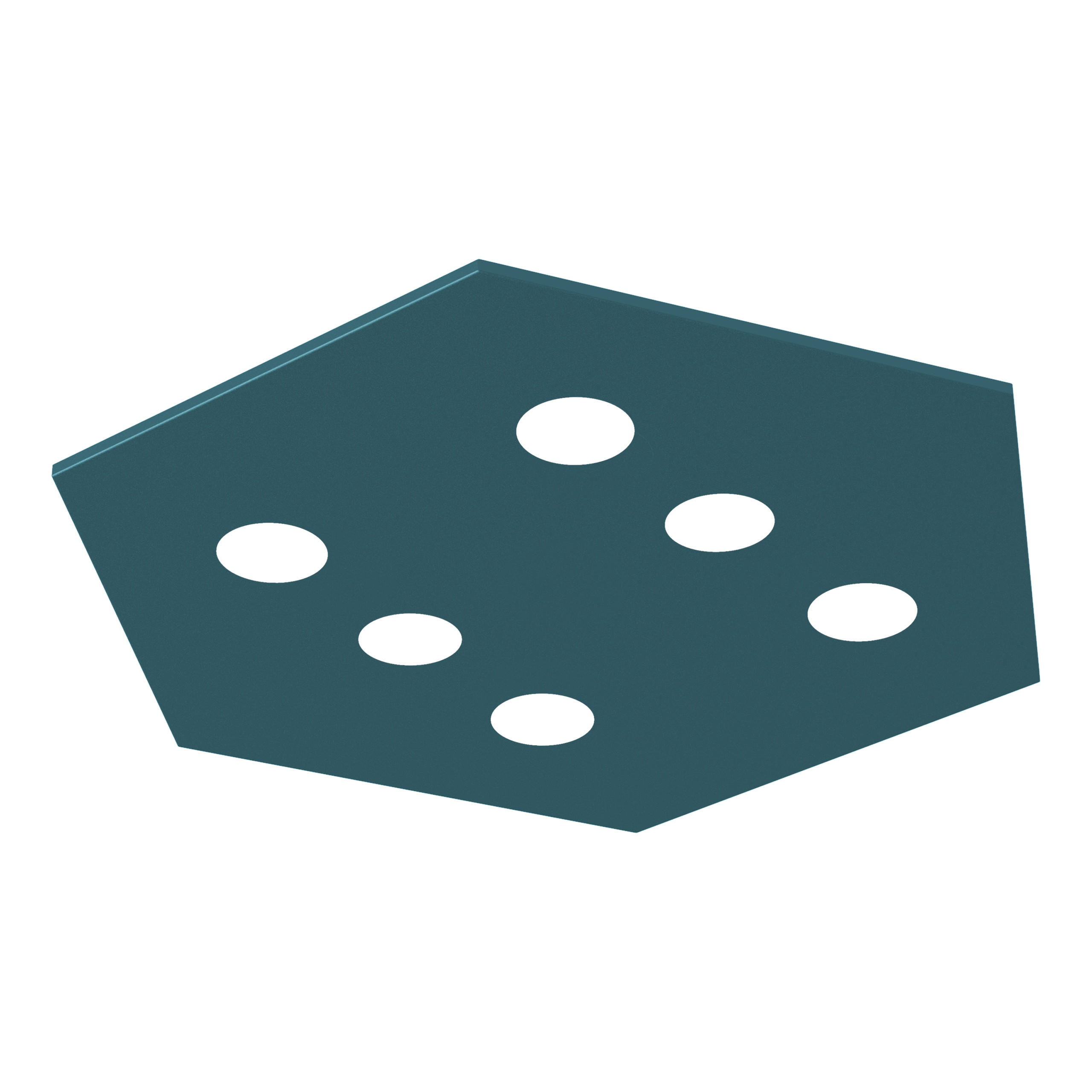 Lumicom Deckenleuchte Blau 80x4x70 cm