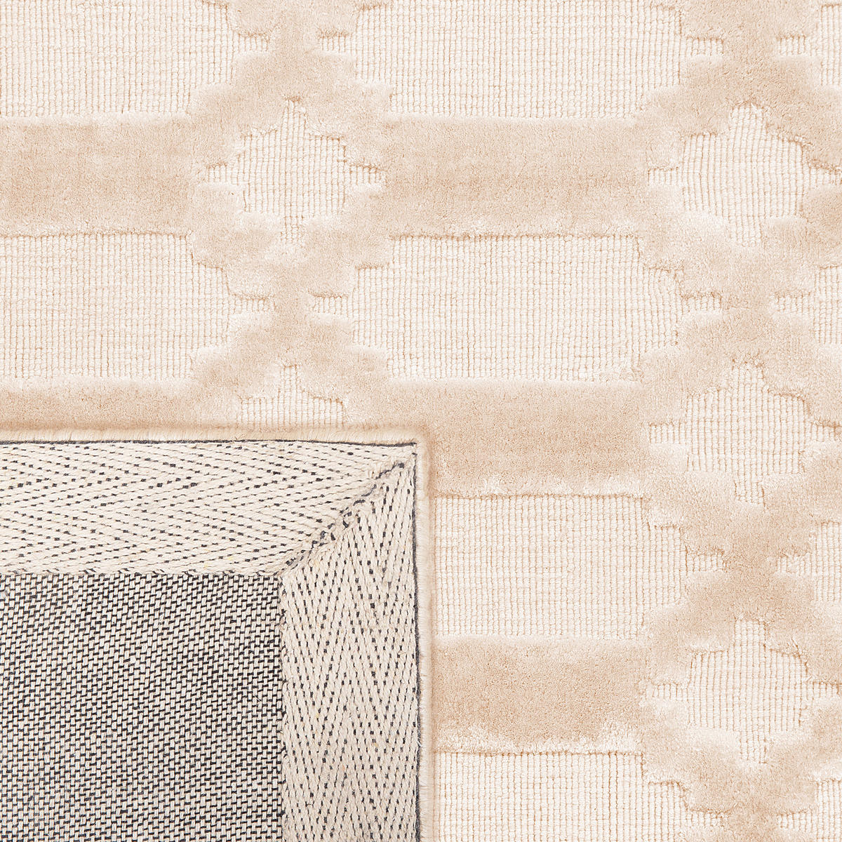 KURZFLOR-TEPPICH Cizre 230/160 cm - Beige, Naturmaterialen (160/230cm) - Beliani