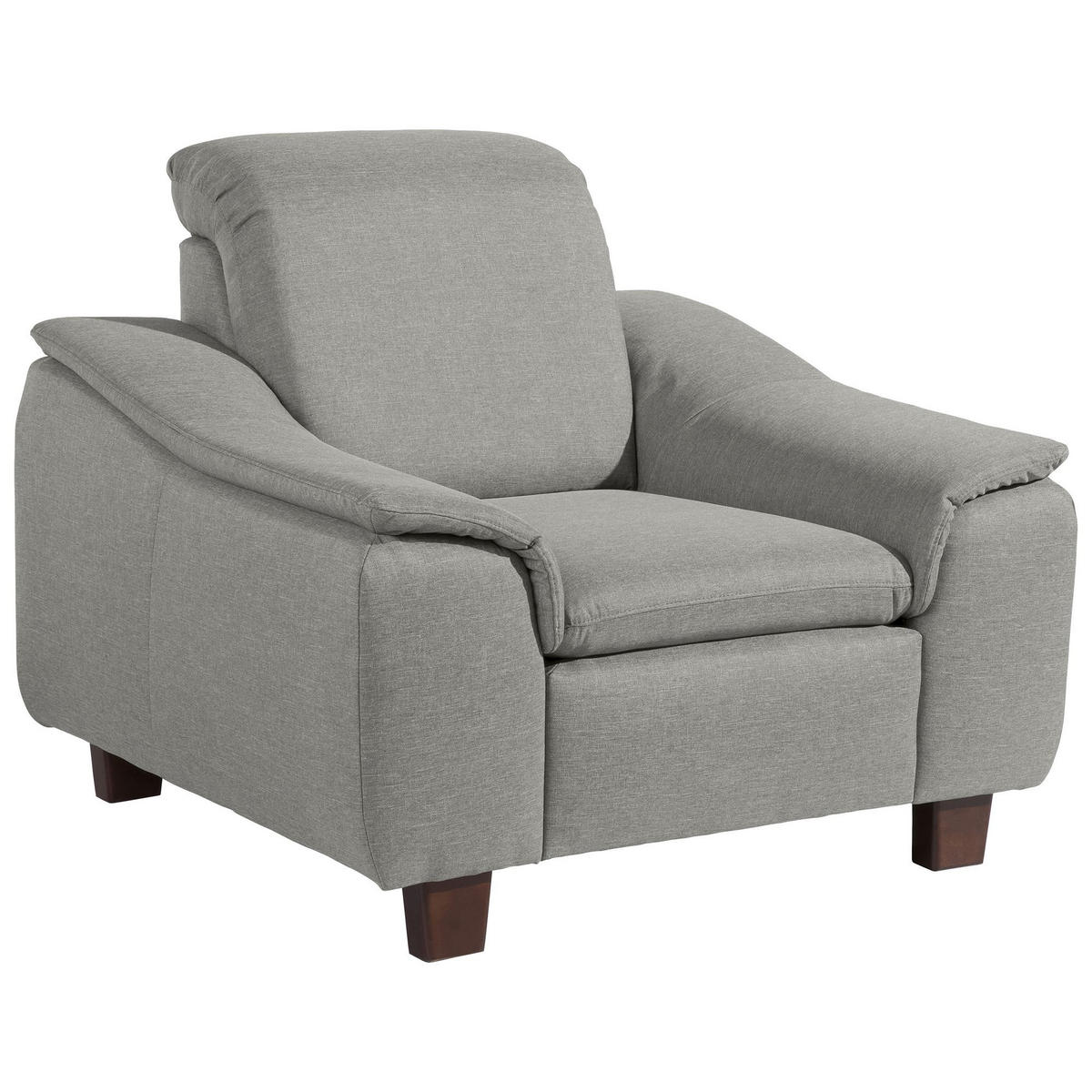 POLSTERSESSEL Kaylil Flachgewebe hellgrau - Hellgrau, Kunststoff (87/82/100cm) - 58aufmkessel