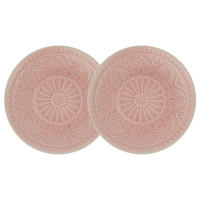 ESSTELLER (2er Set) Sumatra - Pink, Keramik (31/31/3cm) - Butlers